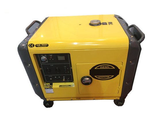 Piccoli generatori diesel residenziali/generatore silenzioso portatile 5kw 6kw con aria raffreddata