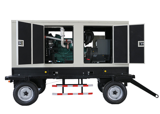 Gruppo elettrogeno diesel silenzioso portatile mobile con il rimorchio 200KW 1500 giri/min.