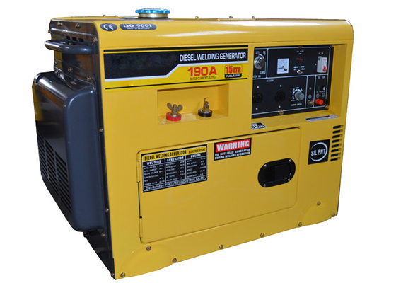 Generatore silenzioso eccellente portatile del generatore diesel della saldatura del trasportatore 190A di Convient piccolo