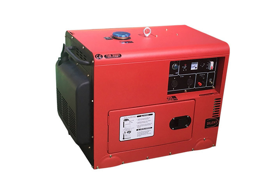 Il generatore raffreddato aria del motore diesel ha valutato il generatore diesel silenzioso di potere 5kw