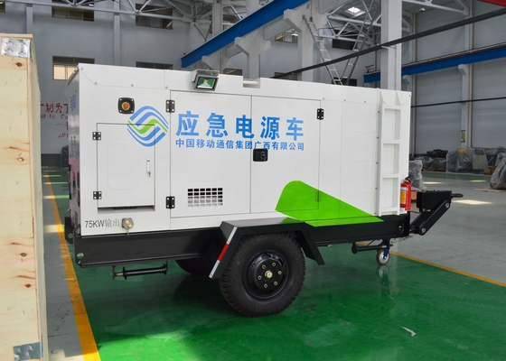 Generatore diesel resistente raffreddato ad acqua all'aperto di 80kw 100kva a basso rumore