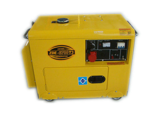 Gruppo elettrogeno diesel portatile elettrico di monofase 220v 5kva per la casa