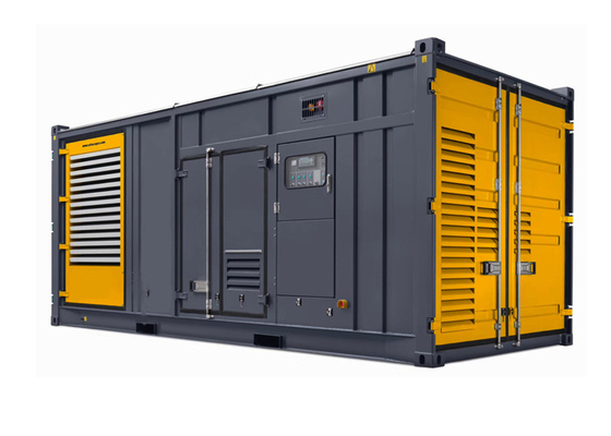qualità  12 Cylinder Water Cooled 1200kw 1500kva Container Diesel Generator Set fabbrica