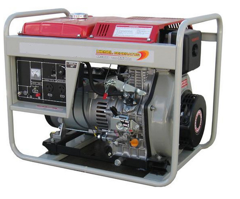 Ventili il piccolo generatore diesel portatile raffreddato 4.5kva 5kva con le ruote