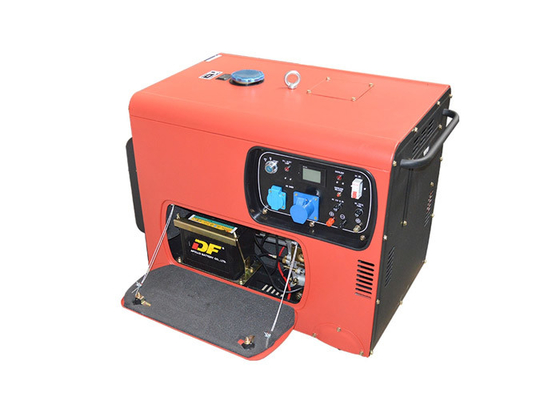 Generatore diesel portatile 6kva Genset silenzioso 50HZ 60HZ di monofase 220V di CA piccolo