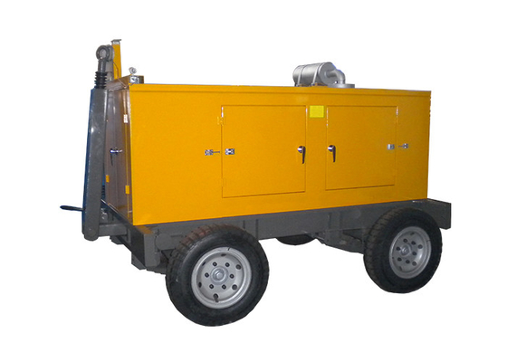 Tipo bene mobile diesel silenzioso del rimorchio dei generatori 64kw 80kva Cummins con le ruote