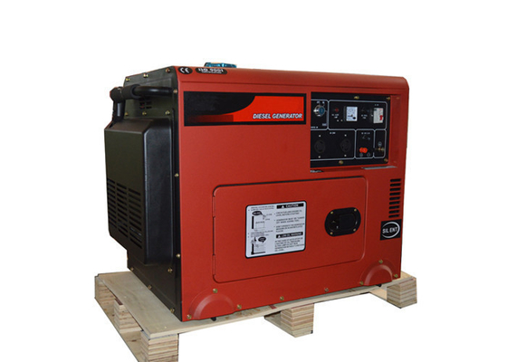 Tipo insonorizzato portatile rosso del generatore 5000W 5KVA di Eletric del generatore