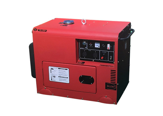 Generatori portatili del motore di CA 7.5kva piccoli, generatori a diesel di colore rosso