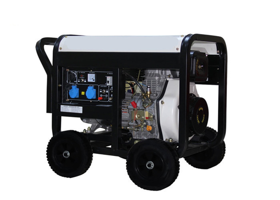 Un tipo aperto consumo da 6 KVA di combustibile basso portatile del piccolo generatore diesel silenzioso