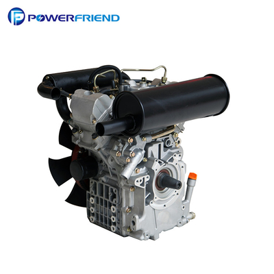 cilindro raffreddato ad acqua 4 del motore diesel 2V80 due di 20HP 14KW - segni il livello di efficienza