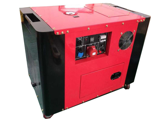 Fase portatile silenziosa dei generatori 3 di potere diesel rosso 10kva di Honda piccola o monofase