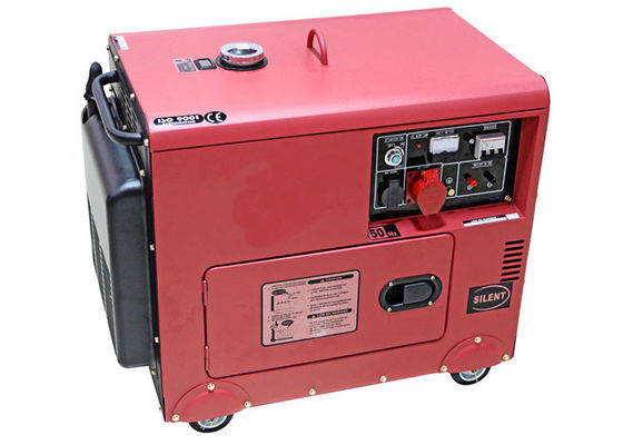 Tipo silenzioso motore generatore elettrico portatile diesel di potere 5000w 5kw del piccolo di 186FAE